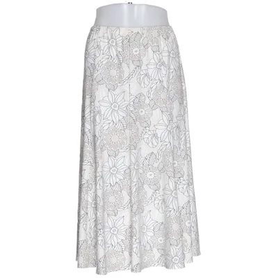 Kjol (Vit, Beige) från Saloos Elastan, Polyester