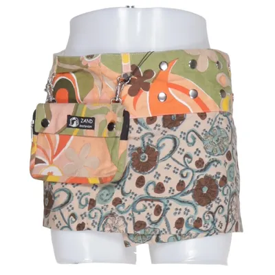 Wrap skirt (Beige, Multicolored) from ZAND Amsterdam Cotton, Leather, Polyester, Wool