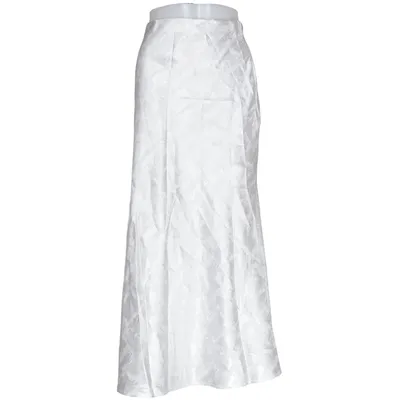 Maxi skirt (White) from Sollinarry Elastane, Polyester