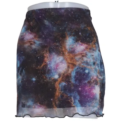 Kjol (Blå, Lila, Flerfärgad) från Rokoko Elastan, Polyester