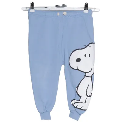 Mjukisbyxor (Blå, Vit) från Zara x Peanuts Bomull, Polyester