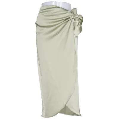 Slå om-nederdel (Grøn) fra Zara Elastan, Polyester