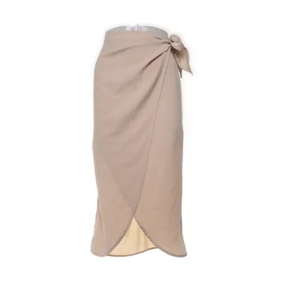 Slå om-nederdel (Beige) fra I Say Polyester