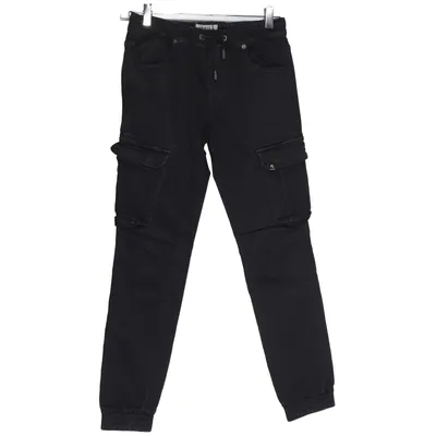 Cargo broek (Zwart) van Garcia Katoen, Elastaan, Polyester