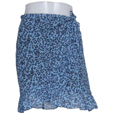 Jupe portefeuille (Bleu, Noir) de Edited Polyester recyclé
