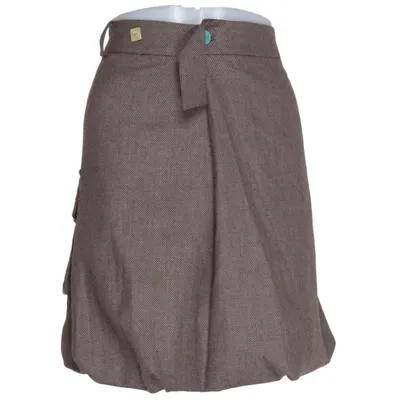 Rok (Bruin) van 1060 Clothes Polyester, Viscose, Wol