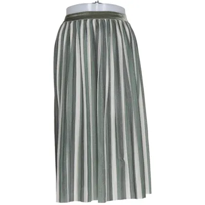 Kjol (Grön, Beige) från ONLY Elastan, Metallfiber, Polyester