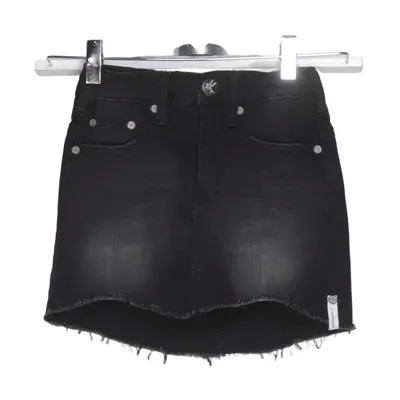 Jupe en jean (Gris) de Oneteaspoon Coton, Élasthane, Polyester, Viscose