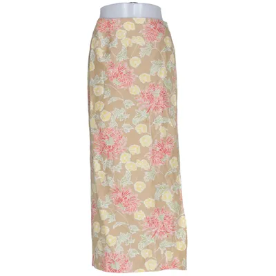Jupe longue (Beige, Multicolore) de Worthington Coton, Polyester, Soie