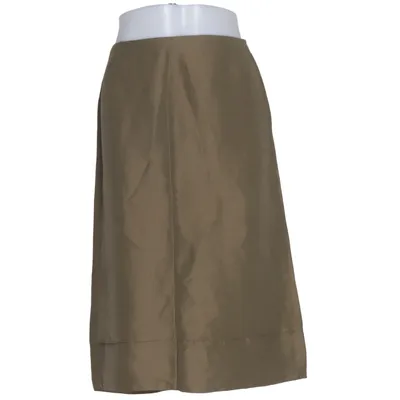 Skirt (Brown) from System Linen, Polyamide