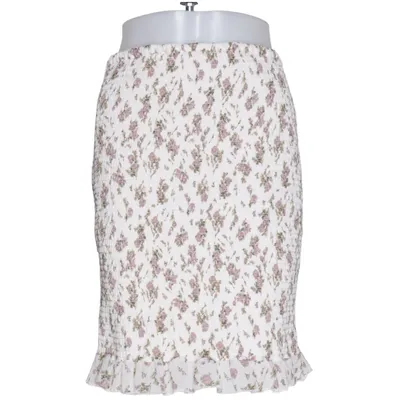 Skirt (White, Multicolored) from Bubbleroom Polyester