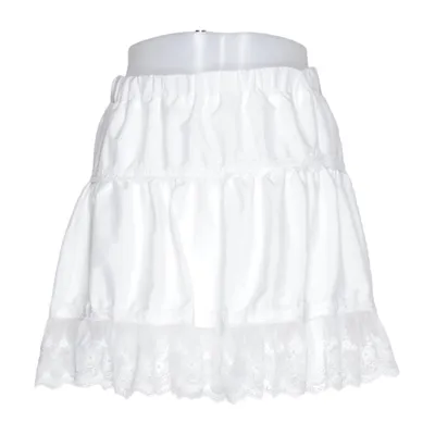 Kjol (Vit) Elastan, Polyester