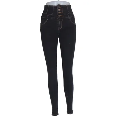 Jean (Noir) de R Jonaco Coton, Élasthane, Polyester