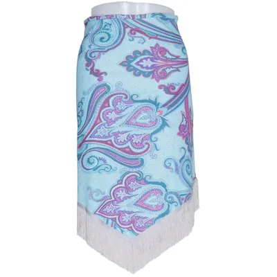 Skirt (Blue, Multicolored) from Free Polyamide, Polyester