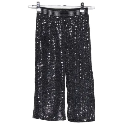 Palazzo pants (Black, Silver) from Miss Selfridge