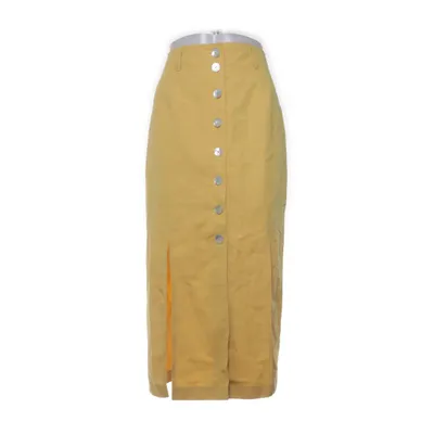 Skirt (Green) from Lecomte Acetate, Linen, Polyester, Viscose