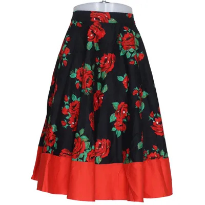 Kjol (Svart, Röd, Grön) från Lindy Bop Bomull, Elastan