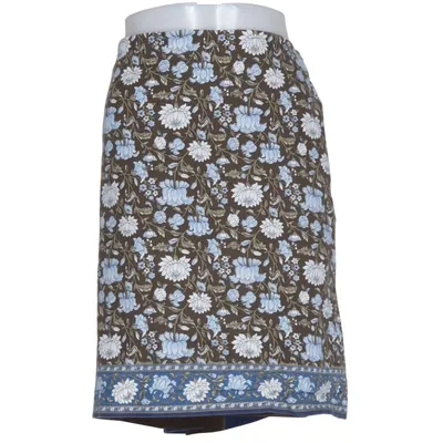 Kjol (Blå, Flerfärgad) från Talbots Bomull, Elastan, Polyester