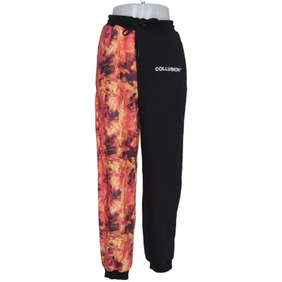 Sweatpants (Black, Multicolored) from Collusion Cotton, Polyester