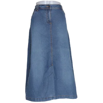 Denim skirt (Blue) from Cappuccini Cotton, Elastane, Polyester
