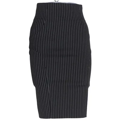 Pencil skirt (Black, White) from Sisley Elastane, Polyester, Viscose