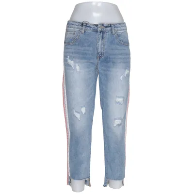 Spijkerbroek (Blauw, Roze, Wit) van Fashion Jeans