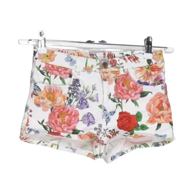 Short en jean (Blanc, Multicolore) de Nathalie Lété x H&M Coton, Élasthane, Polyester
