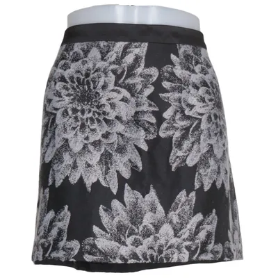 Skirt (Black, White) from Steps Acrylic, Metallic fiber, Polyamide, Polyester, Wool