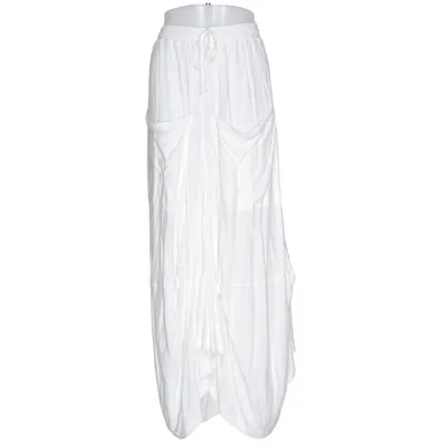 Jupe longue (Blanc) de Rabalder Lin, Viscose