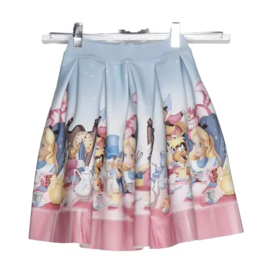 Skirt (Blue, Multicolored) from Monnalisa Elastane, Polyester