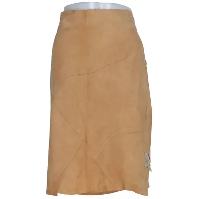 Leather skirt (Brown) from Gossip Acetate, Suede