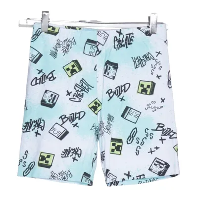 Shorts (Blå, Flerfärgad) från Minecraft Bomull, Elastan