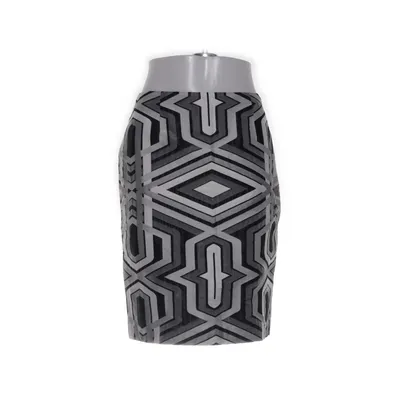 Pencil skirt (Black, White, Gray) from Trine Kryger Simonsen Cotton, Polyester