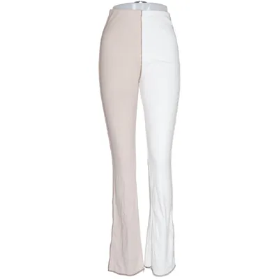 Palazzobyxor (Vit, Beige) från Jeans Industry Elastan, Polyester