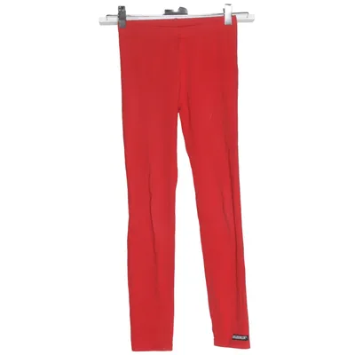 Leggings (Rood) van Villervalla Elastaan, Organisch katoen