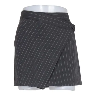 Skirt (Gray) from Bershka Polyester, Viscose