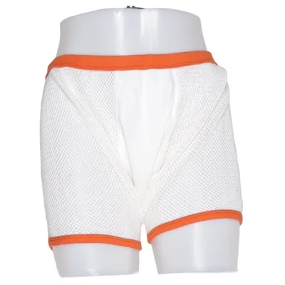 Shorts (Vit, Orange) från Vinson Bomull