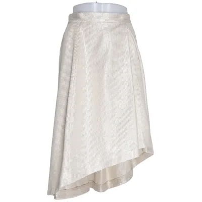 Kjol (Beige, Silverfärgad) från Luxe Bomull, Metallfiber, Polyester