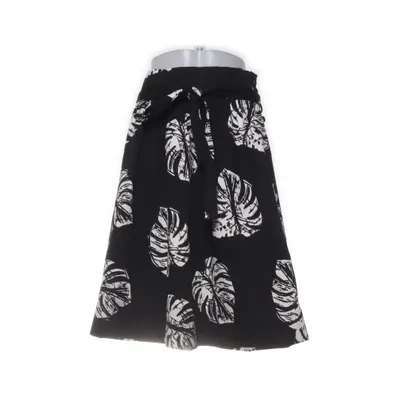 Skirt (Black, White) from Zara Trafaluc Cotton, Elastane
