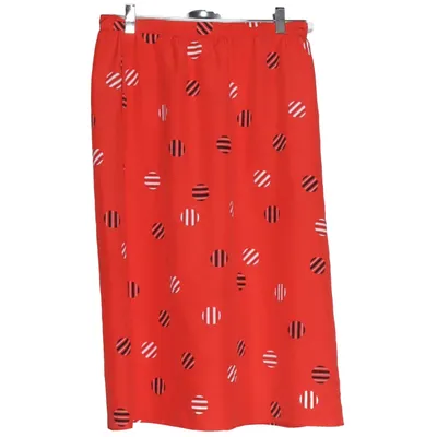 Kjol (Röd, Vit, Svart) från Sasson Polyester