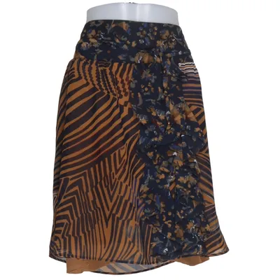 Skirt (Blue, Yellow, Multicolored) from Dept Polyester, Viscose