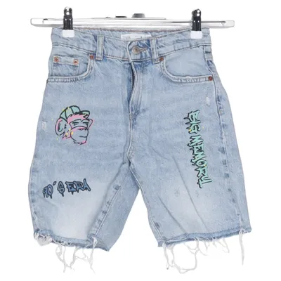 Jeansshorts (Blå, Flerfärgad) från Zara Bomull
