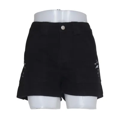 Denim shorts (Zwart) van Simply Chic Katoen