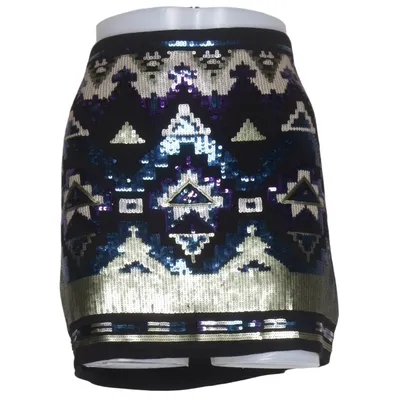 Skirt (Black, Multicolored) from Laura Scott Elastane, Viscose