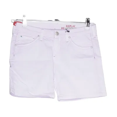 Denim shorts (Purple) from Replay & Sons Cotton, Elastane