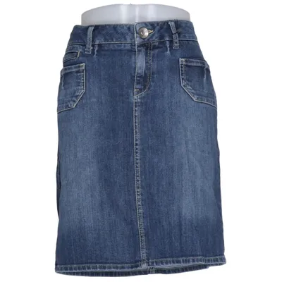 Jeansnederdel (Blå) fra ESPRIT Denim Bomuld, Elastan