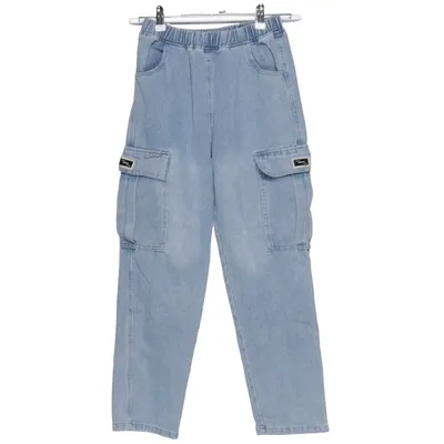Pantalon cargo (Bleu) de New Coton, Polyester, Viscose