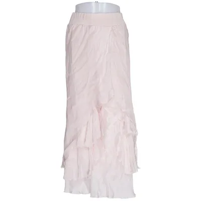 Maxi skirt (Pink) from Cat & Co Elastane, Silk, Viscose