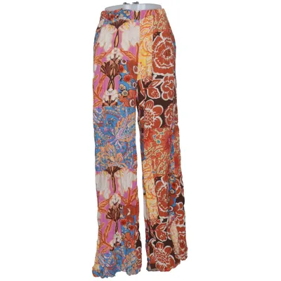 Pantalon patte d'éléphant (Bleu, Multicolore) de Page One Viscose