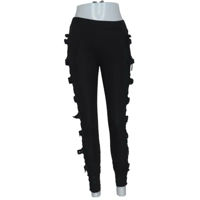 Pants (Black) from Gothicana by EMP Cotton, Elastane